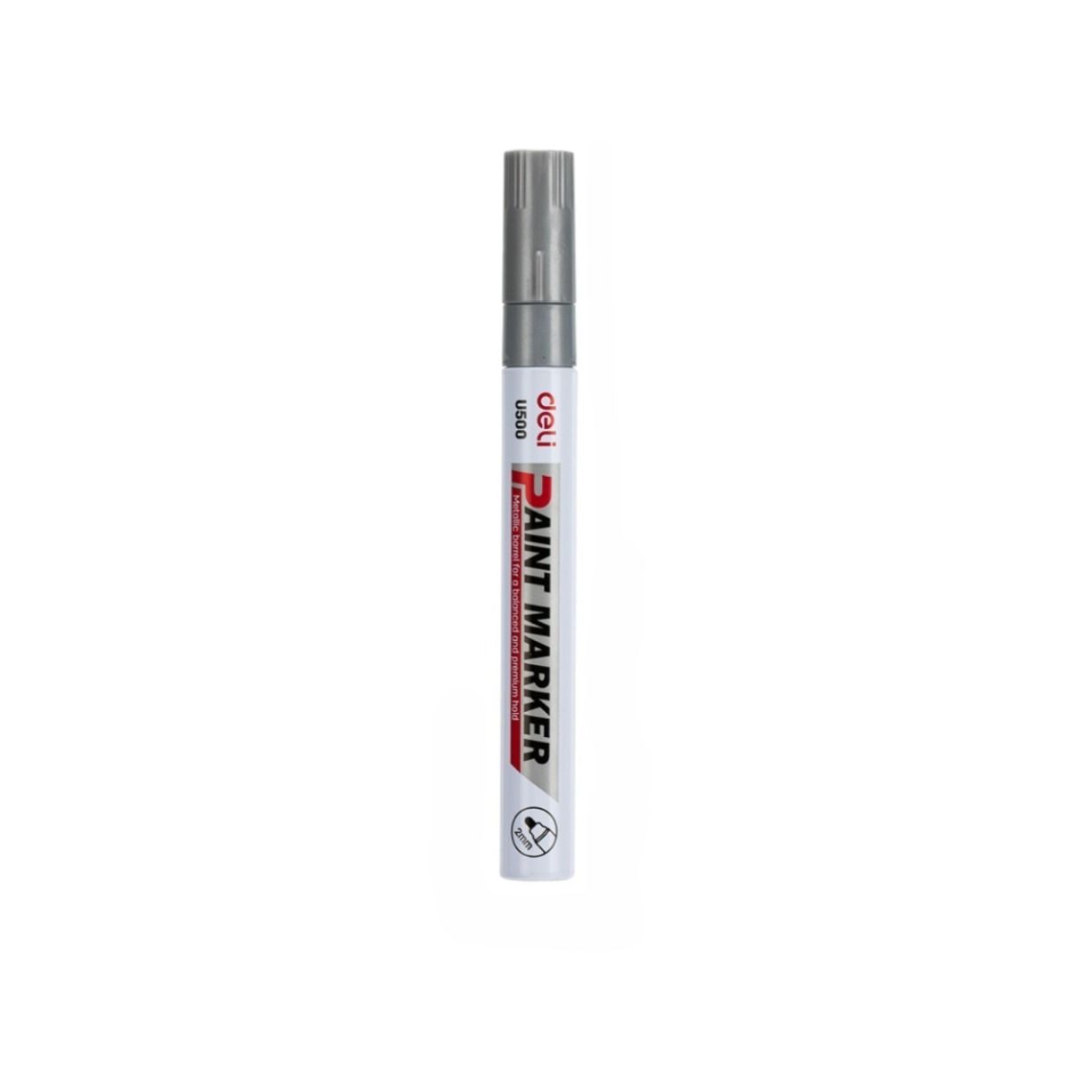 Marker olejowy 2mm srebrny DELI