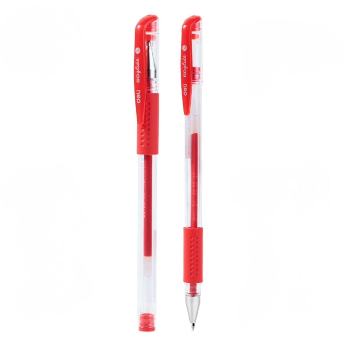 Długopis żelowy 0,7 mm czerwony GOGLIDE DELI