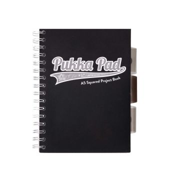 Kołozeszyt Pukka Pad Project Book Black Grey A5 czarny