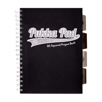 Kołozeszyt Pukka Pad Project Book Black Grey B5 czarny
