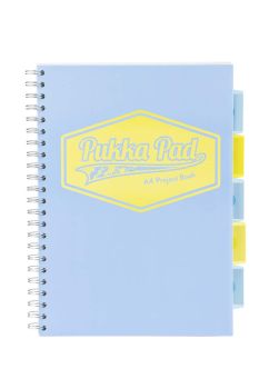 Kołozeszyt PUKKA PAD Project Book Pastel A4 niebieski w linię