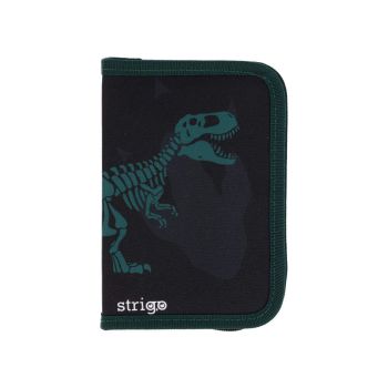 Piórnik szkolny STRIGO Dinozaur, z dwiema klapkami
