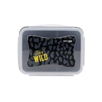 Śniadaniówka STRIGO, kolekcja Stay Wild czarna