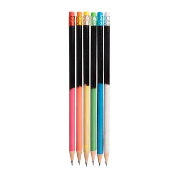 Ołówek STRIGO HB czarny, reagujący na temperaturę, zakończony gumką