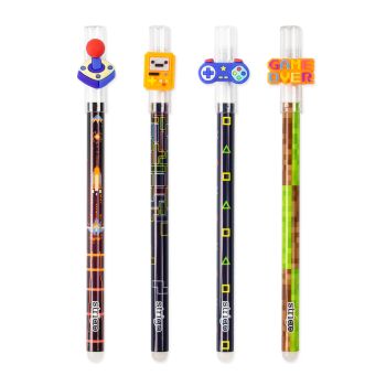 Wymazywalny długopis STRIGO Game ze skuwką Pad, Game Over, Joystick, Konsola