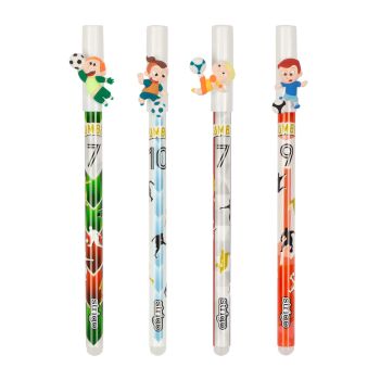 Wymazywalny długopis STRIGO ze skuwką z serii Piłka nożna