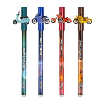 Wymazywalny długopis STRIGO ze skuwką z serii Motocykle - Skuter, Ścigacz, Chopper, Roadster 