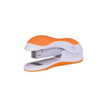 Zszywacz Deli do 25 kartek, 24/6 & 26/6 biało-pomarańczowy