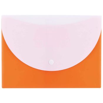 Teczka kopertowa na zatrzask deli a5 seria rio pomarańczowa