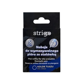 Naboje STRIGO do wymazywalnego pióra ze stalówką 5 sztuk