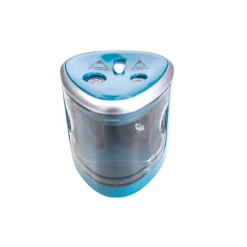 Temperówka elektryczna STRIGO na dwie grubości zielona