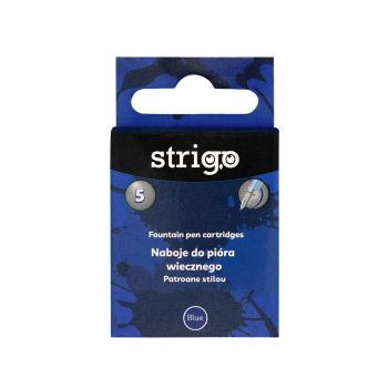 Naboje do piór wiecznych STRIGO 5 szt. niebieskie