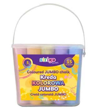 Kreda chodnikowa Jumbo Strigo kolorowa w wiaderku