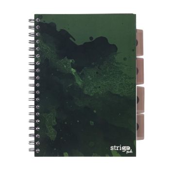 Kołozeszyt STRIGO PADS Project Book B5 kratka Fusion ciemnozielony
