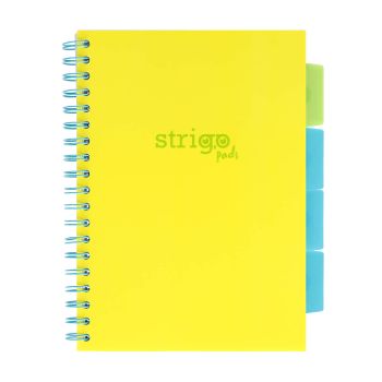 Kołozeszyt STRIGO PADS Project Book B5 kratka Neon żółty