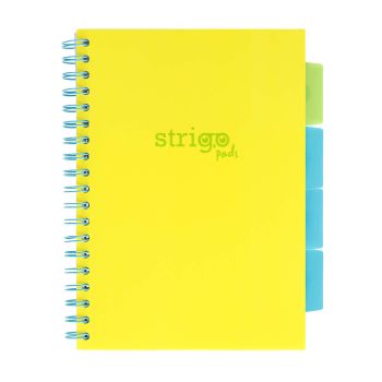 Kołozeszyt STRIGO PADS Project Book B5 linia Neon żółty 