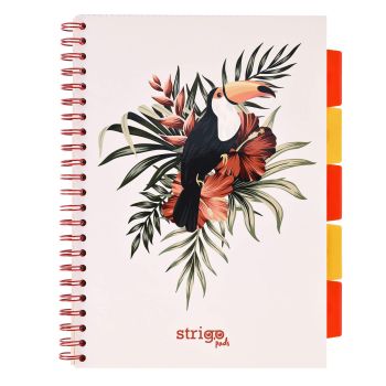 Kołozeszyt STRIGO PADS Project Book A4 kratka Tropiki Tukan