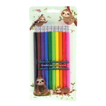 Kredki automatyczne dla dzieci wymienny grafit 10 sztuk sześciokątne STRIGO