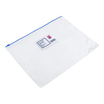 Teczka na suwak Deli 5526 a4 niebieska