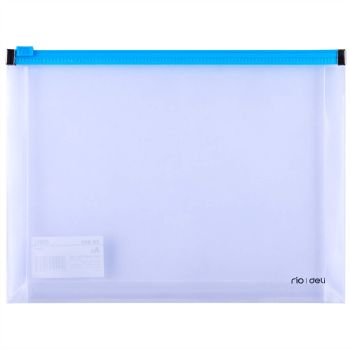 Teczka na suwak Deli E38976 a5 niebieska