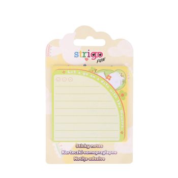Karteczki samoprzylepne paski papierowe STRIGO FUN 73x73mm 20 kartek żółte