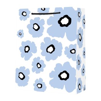 Torba prezentowa STRIGO PARTY Marimekko – Błękitna,26x32,5x12,5