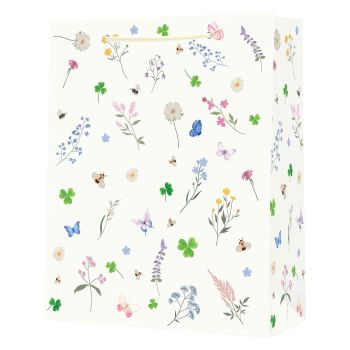 Torebka prezentowa STRIGO "Kwiaty" 26 × 32,5 × 12,5 cm, 210 g