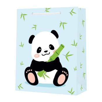 Torebka prezentowa z pandą 26 × 32,5 × 12,5 cm STRIGO PARTY 210 g