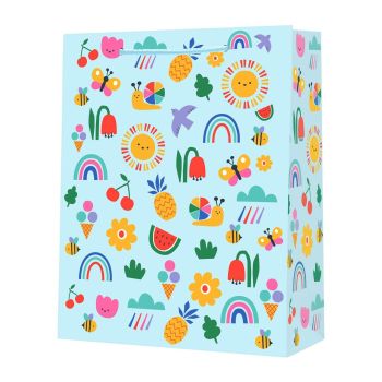 Torebka prezentowa STRIGO "Tęcza" 26 × 32,5 × 12,5 cm, 210 g