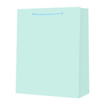 Torebka prezentowa STRIGO pastelowa niebieska 26 × 32,5 × 12,5 cm, 210 g