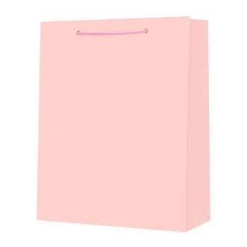 Torebka prezentowa STRIGO pastelowa różowa 26 × 32,5 × 12,5 cm, 210 g