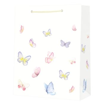 Torebka prezentowa duża w motyle 32,5 × 44,5 × 12,5 cm STRIGO PARTY 210 g