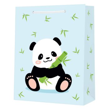 Torba prezentowa STRIGO PARTY z pandą 32,5x44,5x12,5