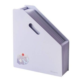 System wolnostąjący harmonijkowy A4 Deli seria Macaron fioletowy