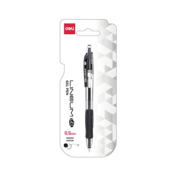 Długopis żelowy 0,5mm seria Arrix czarny 1szt blister Deli