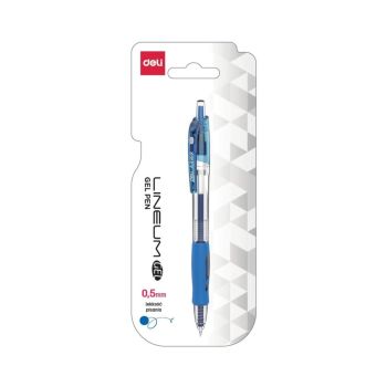 Długopis żelowy 0,5mm seria Arrix niebieski 1szt blister Deli
