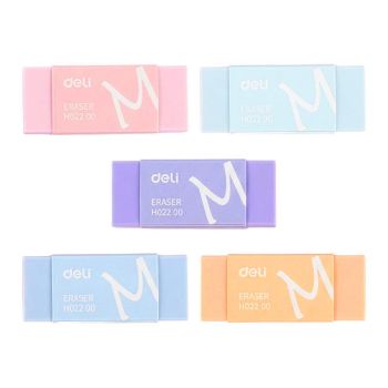 Gumka seria MACARON DELI mix kolorów