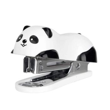 Zszywacz Deli do 15 kartek zszywki 10 Panda biały