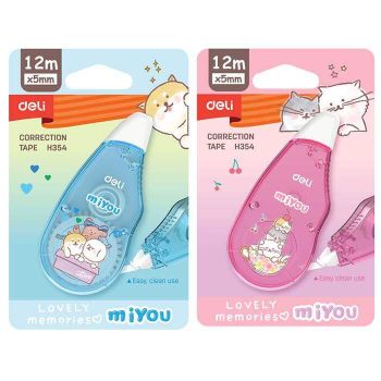 Korektor w taśmie Deli H354 mix kolorów 5mm*12m