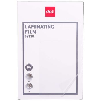 Folia laminacyjna Deli A4+ 100 mic 14330 wymiar 225x340mm