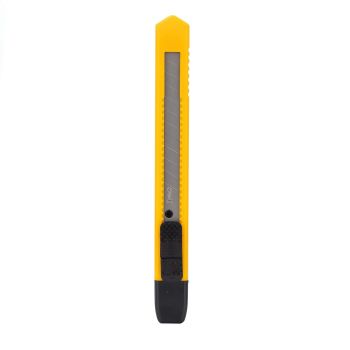 Nóż segmentowy biurowy 12,5 cm żółty DELI