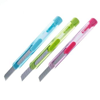 Nóż wysuwany 13 cm seria Neonup DELI mix kolorów