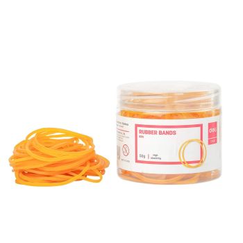 Gumki recepturki kauczukowe Deli E3214, 50 g, żółte