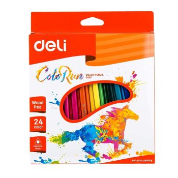 Kredki ołówkowe Deli C00120 zestaw 24 kolorów