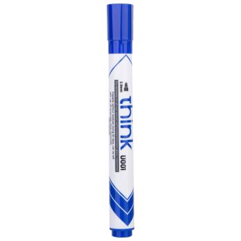 Marker suchościeralny Deli U00130 okrągły 2 mm niebieski