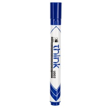 Marker suchościeralny Deli U00230 ścięty 2-5 mm niebieski