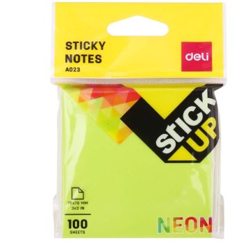 Neonowy notes samoprzylepny DELI