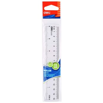 Linijka 15cm Deli G02512 mix kolorów