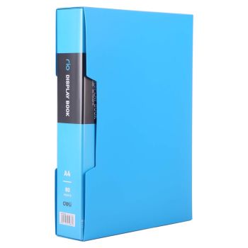 Niebieski album ofertowy Deli A4 80 koszulek seria RIO