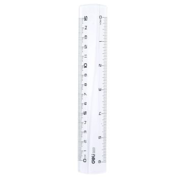 Linijka 15cm Deli G00112 przeźroczysta